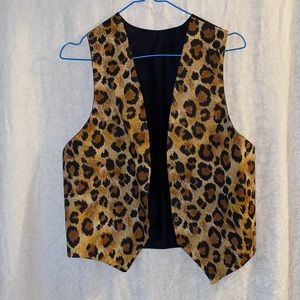 Leopard Print Vest Size Small